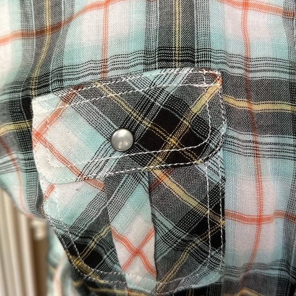 EUC Harley button down with pearl snaps. - Picture 3 of 4
